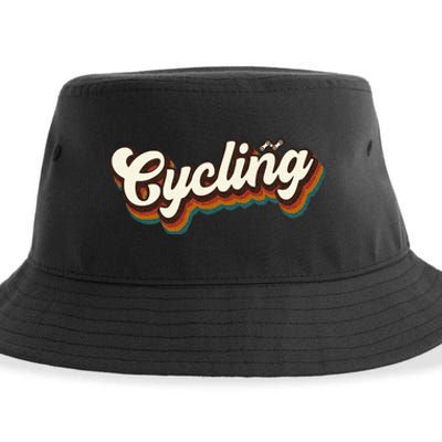 Retro Cycling Design For Cyclist Cycling Sustainable Bucket Hat