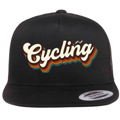 Retro Cycling Design For Cyclist Cycling Flat Bill Trucker Hat