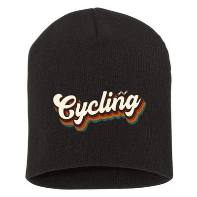 Retro Cycling Design For Cyclist Cycling Short Acrylic Beanie