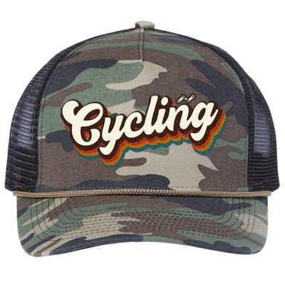 Retro Cycling Design For Cyclist Cycling Retro Rope Trucker Hat Cap