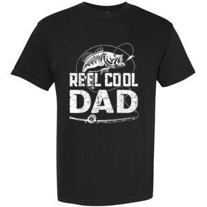 Reel Cool Dad Fishing Daddy Fathers Day Funny Garment-Dyed Heavyweight T-Shirt