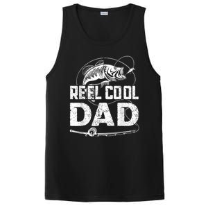 Reel Cool Dad Fishing Daddy Fathers Day Funny PosiCharge Competitor Tank