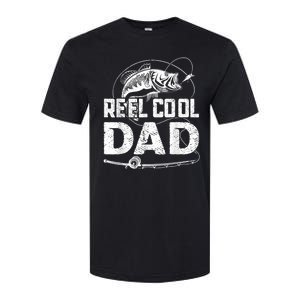 Reel Cool Dad Fishing Daddy Fathers Day Funny Softstyle CVC T-Shirt