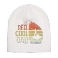 Reel Cool Dad Fisherman Daddy Father's Day Gifts Fishing Short Acrylic Beanie