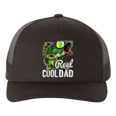 Reel Cool Dad Fishing Sunglasses Funny Fathers Day Gift Yupoong Adult 5-Panel Trucker Hat