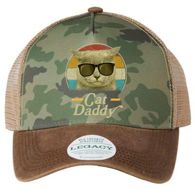 Retro Cat Daddy 80s 90S Style Cat Retro Cat Sunglasses Legacy Tie Dye Trucker Hat