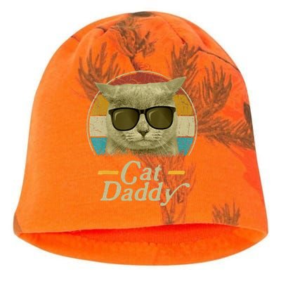 Retro Cat Daddy 80s 90S Style Cat Retro Cat Sunglasses Kati - Camo Knit Beanie