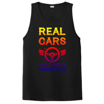 Real Cars Don't Shift Themselves Auto Racing Mechanic Gift PosiCharge Competitor Tank