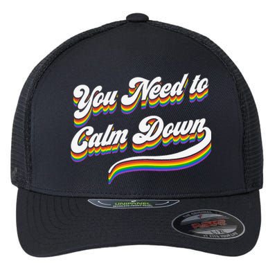 Retro Calm Down Flexfit Unipanel Trucker Cap