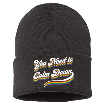 Retro Calm Down Sustainable Knit Beanie