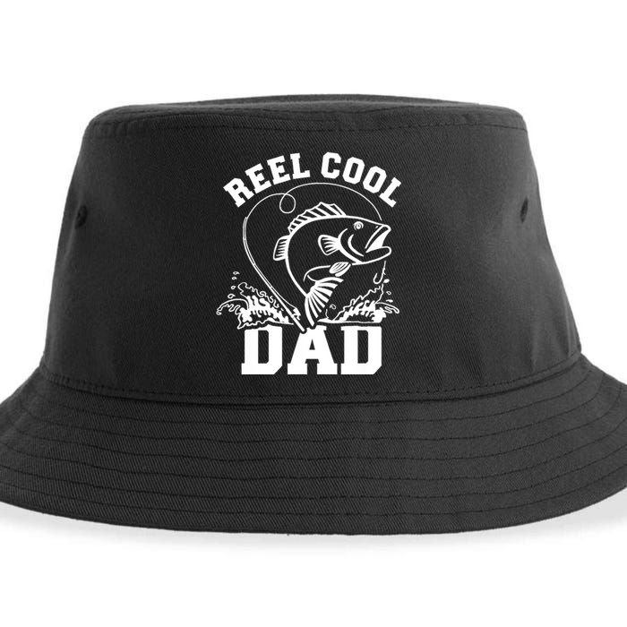 Reel cool dad fishing Sustainable Bucket Hat