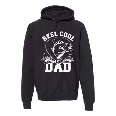 Reel cool dad fishing Premium Hoodie