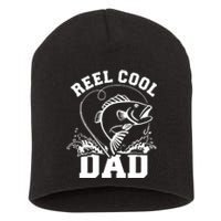 Reel cool dad fishing Short Acrylic Beanie