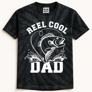 Reel cool dad fishing Kids Tie-Dye T-Shirt