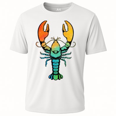 Retro Crawfish Design Louisiana Crayfish Lobster Performance Shirt