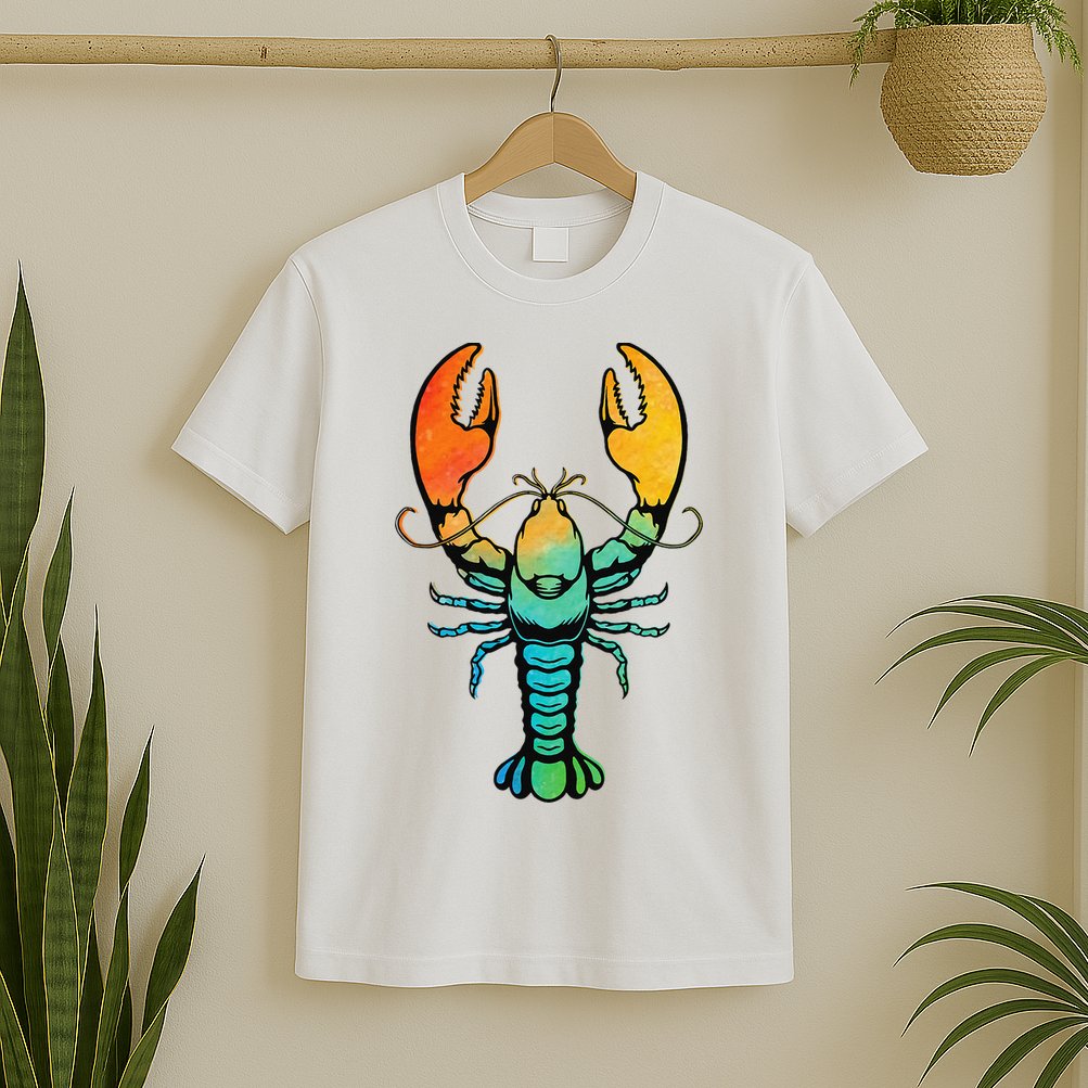 Retro Crawfish Design Louisiana Crayfish Lobster T-Shirt