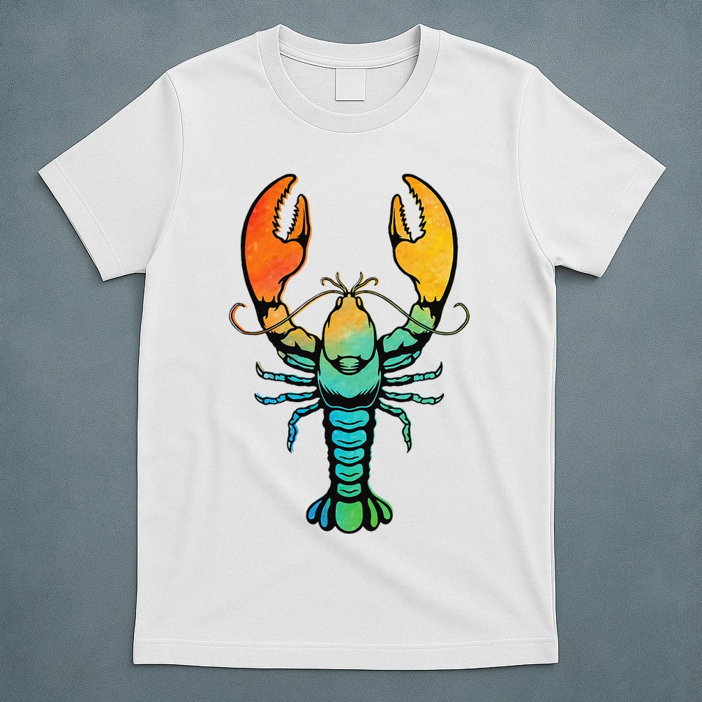 Retro Crawfish Design Louisiana Crayfish Lobster T-Shirt