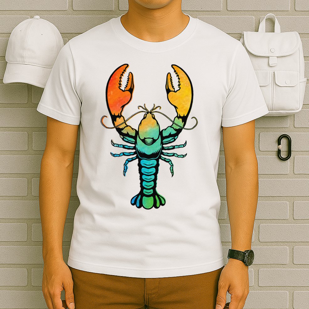 Retro Crawfish Design Louisiana Crayfish Lobster T-Shirt