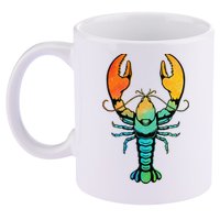 Retro Crawfish Design Louisiana Crayfish Lobster 11oz C Handle Ceramic Mug