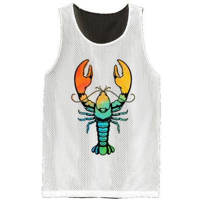 Retro Crawfish Design Louisiana Crayfish Lobster Mesh Reversible Basketball Jersey Tank