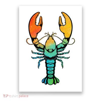 Retro Crawfish Design Louisiana Crayfish Lobster Poster