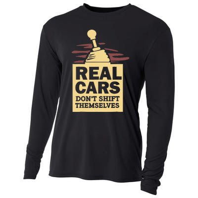 Real Cars Dont Shift Themselves Cooling Performance Long Sleeve Crew