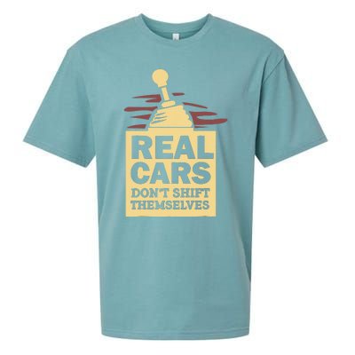 Real Cars Dont Shift Themselves Sueded Cloud Jersey T-Shirt