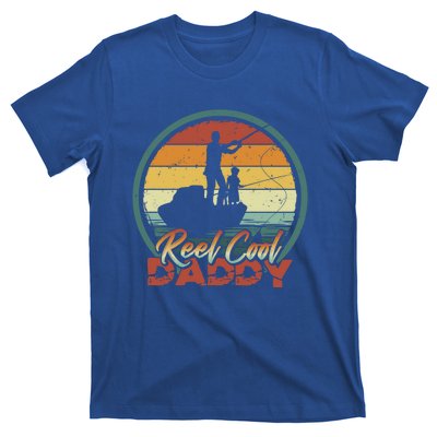 Reel Cool Daddy Cool Gift Cool Retro Vintage Fishing Family Gift T-Shirt