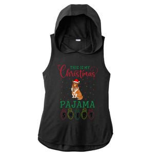 Rough Collie Dog Xmas Light This Is My Christmas Pajama Gift Ladies PosiCharge Tri-Blend Wicking Draft Hoodie Tank