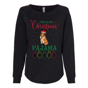 Rough Collie Dog Xmas Light This Is My Christmas Pajama Gift Womens California Wash Sweatshirt