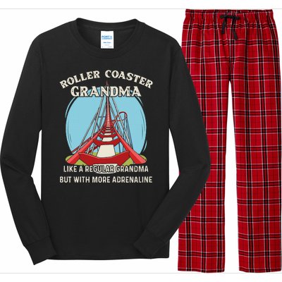 Roller Coaster Design For Your Roller Coaster Grandma Long Sleeve Pajama Set