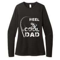 Reel Cool Dad Fishing Daddy Fathers Day Funny Womens CVC Long Sleeve Shirt