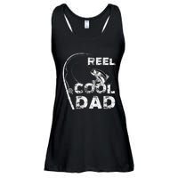 Reel Cool Dad Fishing Daddy Fathers Day Funny Ladies Essential Flowy Tank