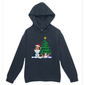 Rough Collie Dog Xmas Tree Lights Reindeer Hat Christmas Urban Pullover Hoodie