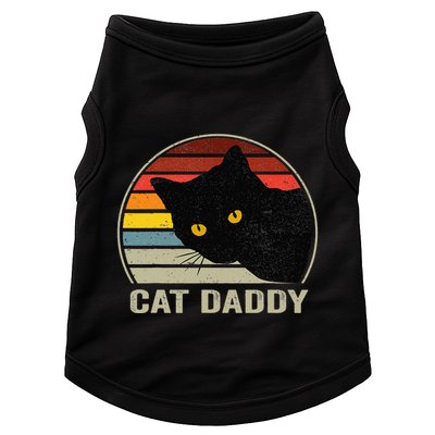 Retro Cat Daddy Cute Cats Lover For Dad Doggie Tank