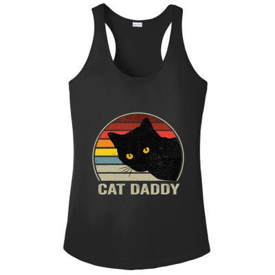 Retro Cat Daddy Cute Cats Lover For Dad Ladies PosiCharge Competitor Racerback Tank