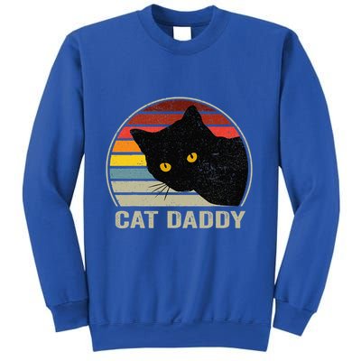 Retro Cat Daddy Cute Cats Lover For Dad Sweatshirt