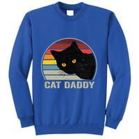 Retro Cat Daddy Cute Cats Lover For Dad Sweatshirt