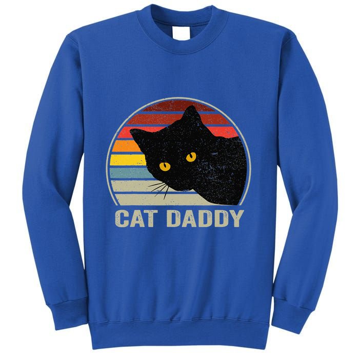 Retro Cat Daddy Cute Cats Lover For Dad Sweatshirt
