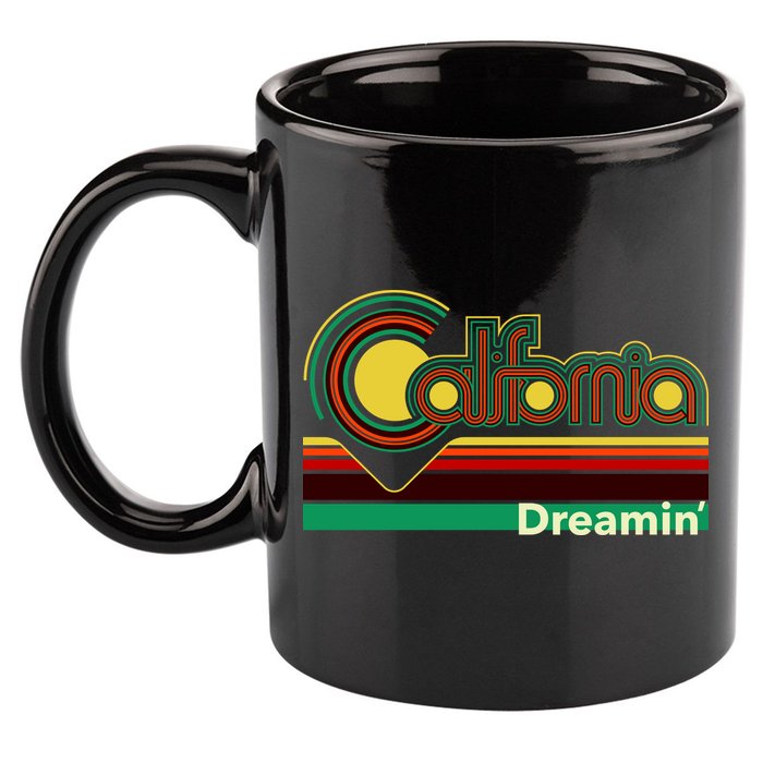 Retro California Dreamin 11oz C Handle Ceramic Mug