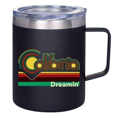 Retro California Dreamin 12oz Stainless Steel Coffee Mug