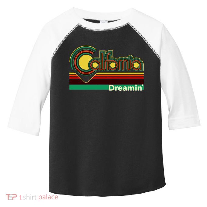 Retro California Dreamin Toddler Fine Jersey T-Shirt