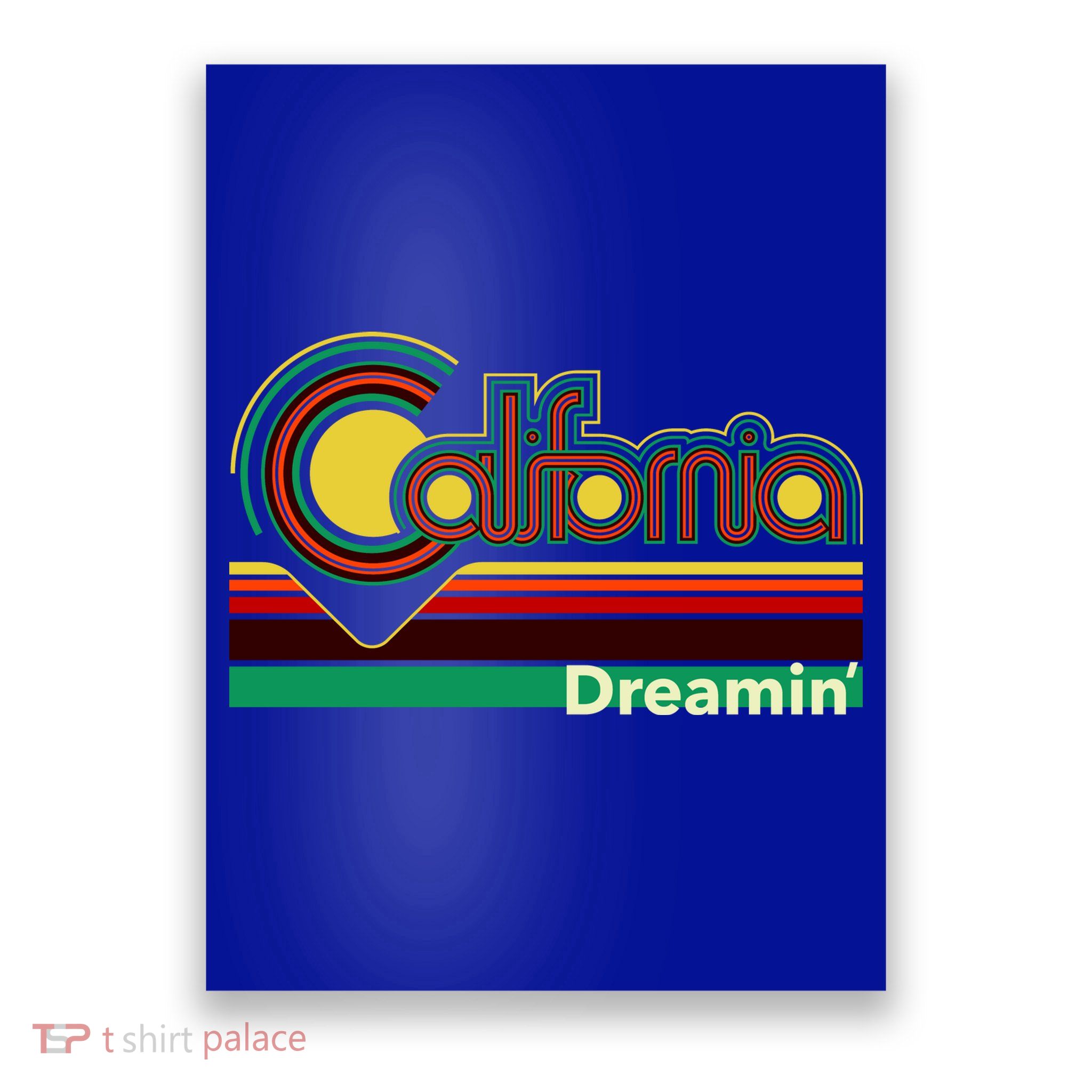 Retro California Dreamin Poster