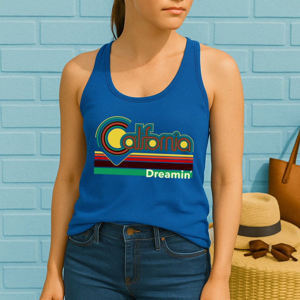 Retro California Dreamin Womens Tank Top