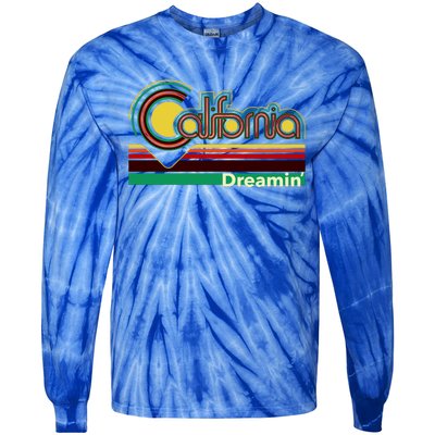 Retro California Dreamin Tie-Dye Long Sleeve Shirt