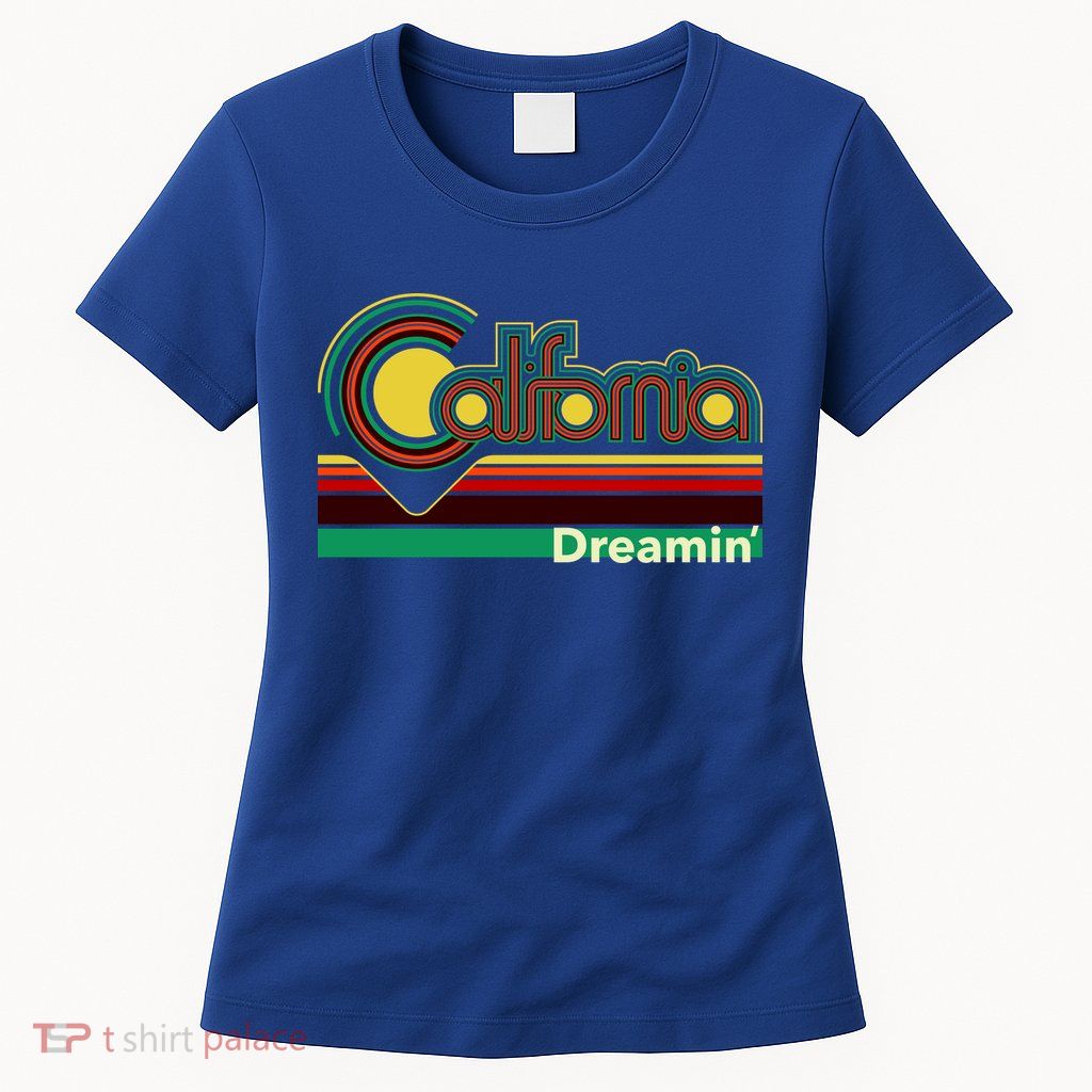 Retro California Dreamin Womens T-Shirt