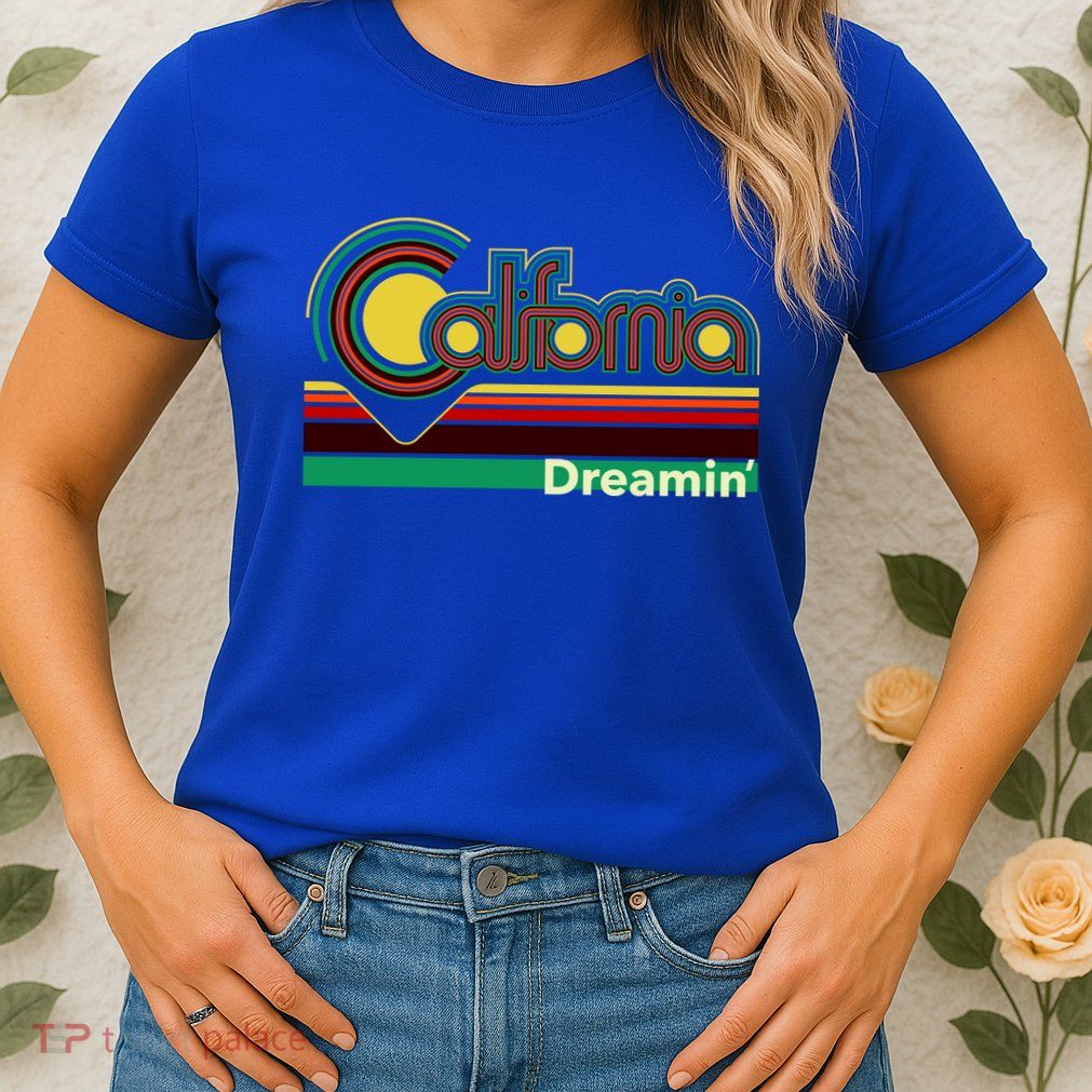 Retro California Dreamin Womens T-Shirt