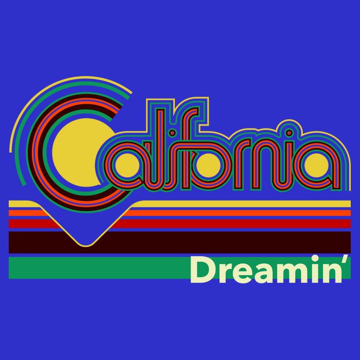 Retro California Dreamin Zip Tote Bag