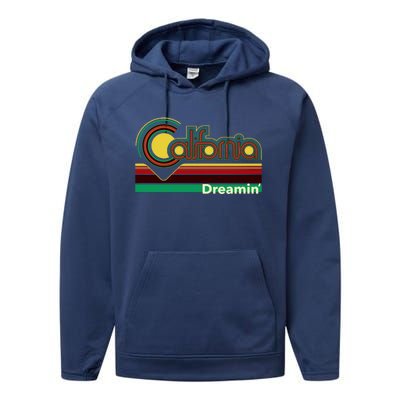 Retro California Dreamin Performance Fleece Hoodie