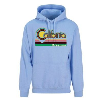 Retro California Dreamin Unisex Surf Hoodie